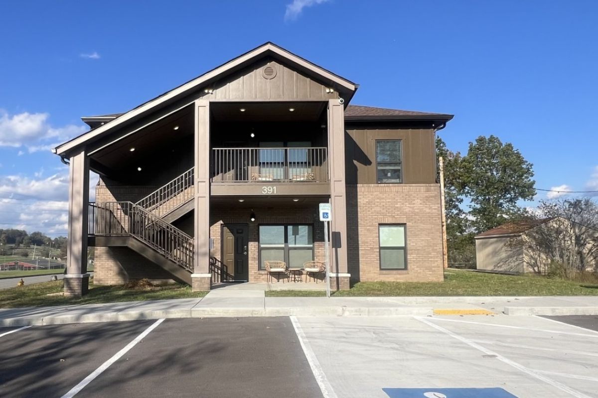 Comfortable shared living space at the Claiborne Recovery Home